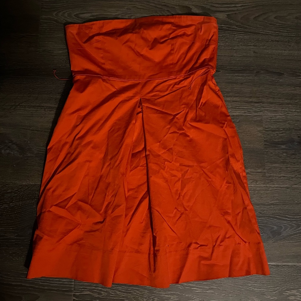 orange mini dress